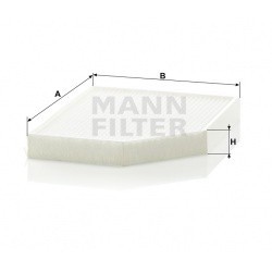 MANN фильтр салонный AUDI A4 08- (8K-8-000001-), A5 08-, Q5 09-
